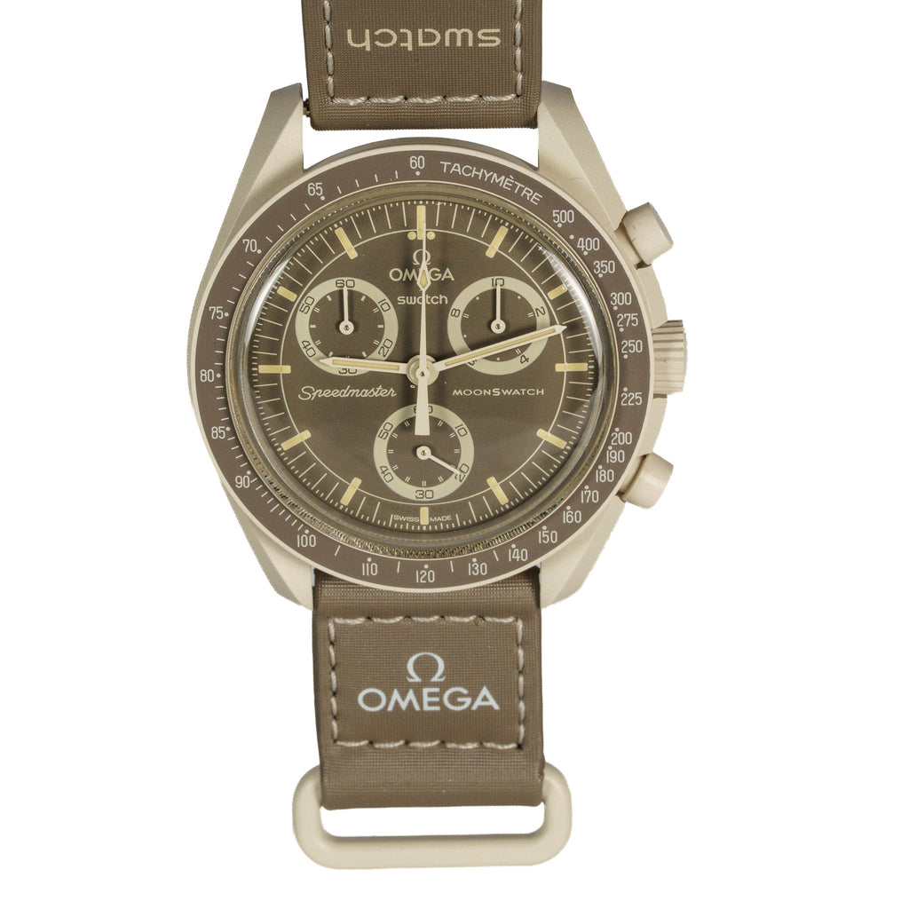 Swatch x Omega Bioceramic Moonswatch Mission On Earth Desert — photo 1