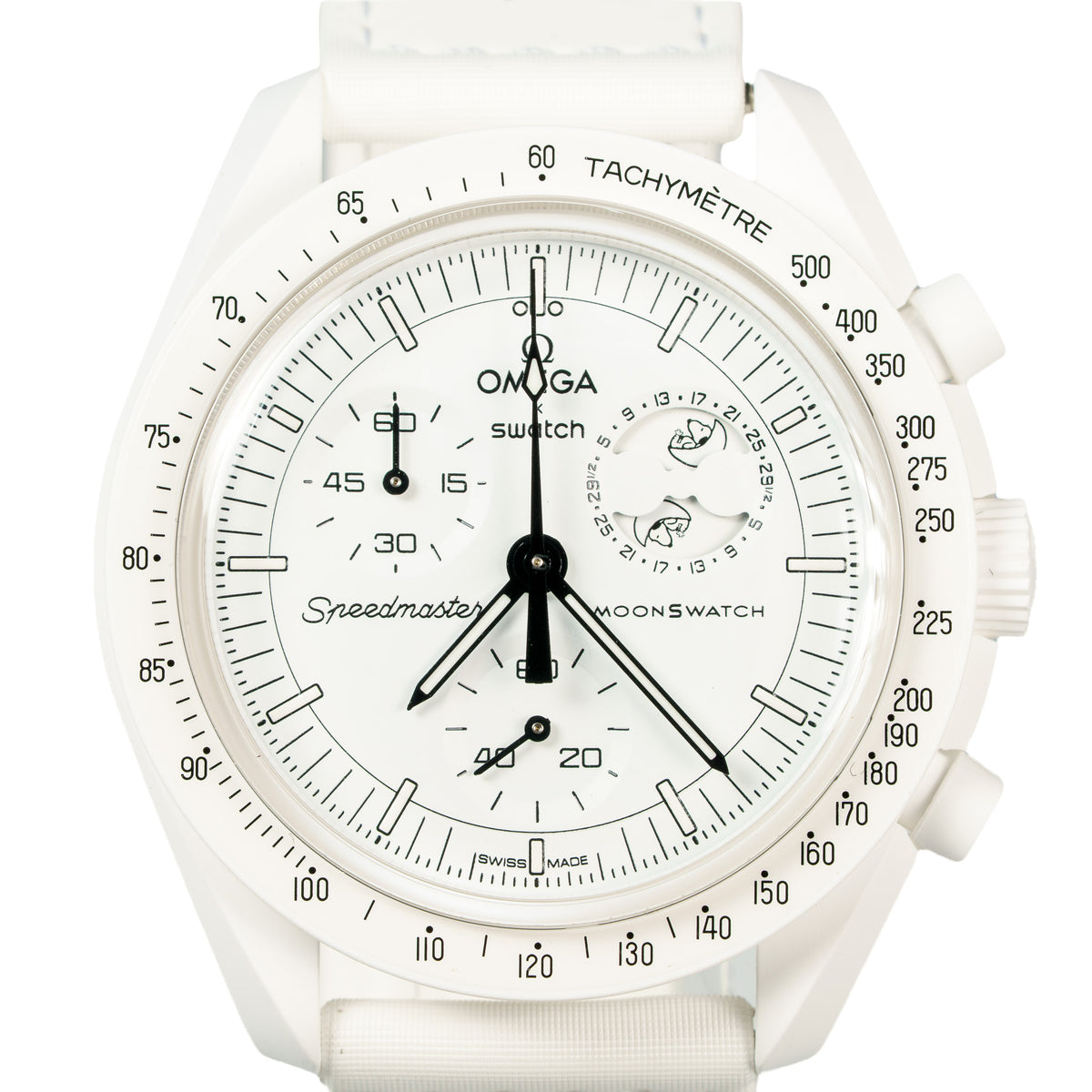 Swatch x Omega Bioceramic Moonswatch Mission To Moonphase Snoopy — photo 3