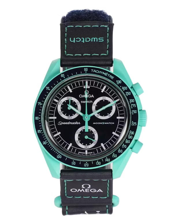 Swatch x Omega Bioceramic Moonswatch Mission On Earth Polar Lights