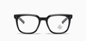 Anti-Blue-Light Square Glasses — black